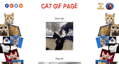 Desktop Screenshot of catgifpage.com