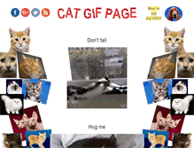 Tablet Screenshot of catgifpage.com